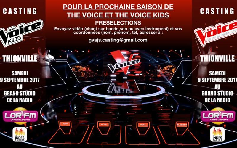 CASTING à LORFM  : Et si le prochain gagnant de The Voice et The Voice Kids, c'était vous ?