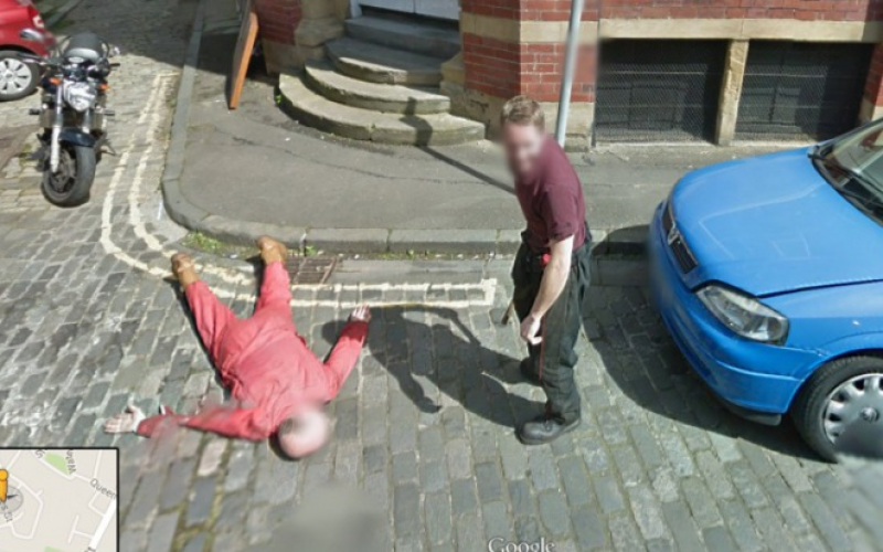 Drôle de surprise sur Google Street View