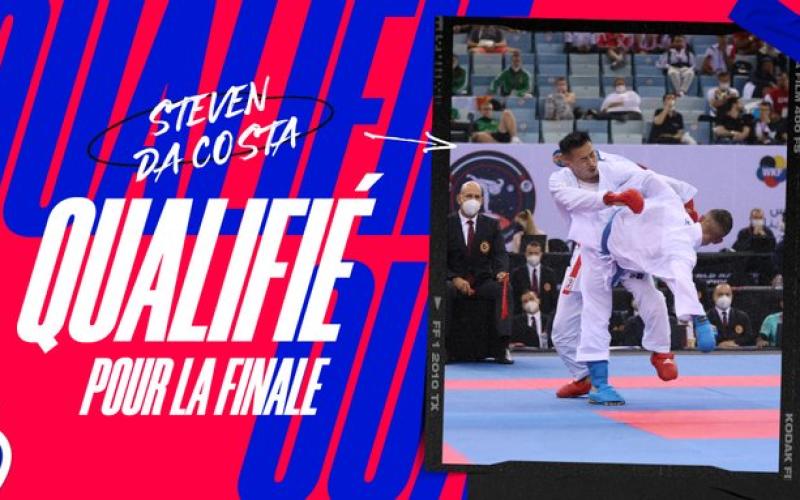 Le karatéka Lorrain Steven Da Costa, en finale des mondiaux