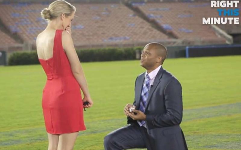 Une demande en mariage romantique