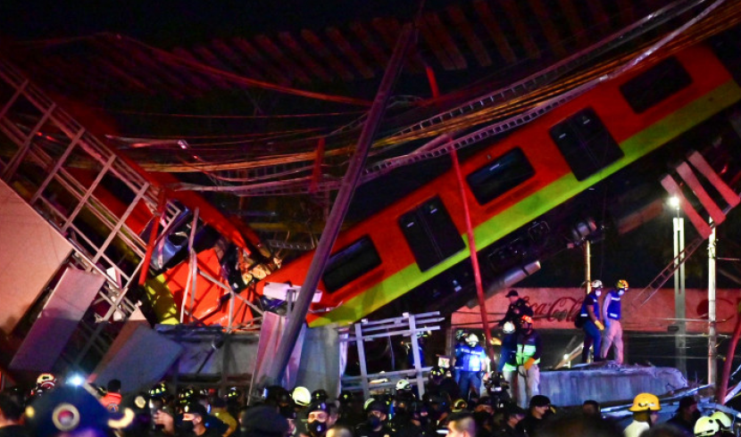 Drame à Mexico : un pont s'effondre au passage du métro
