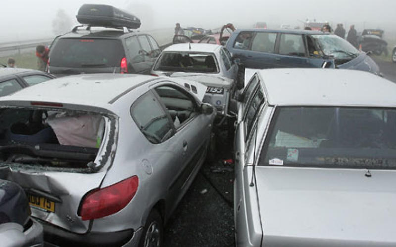 A33 : 9 voitures impliquées dans un carambolage