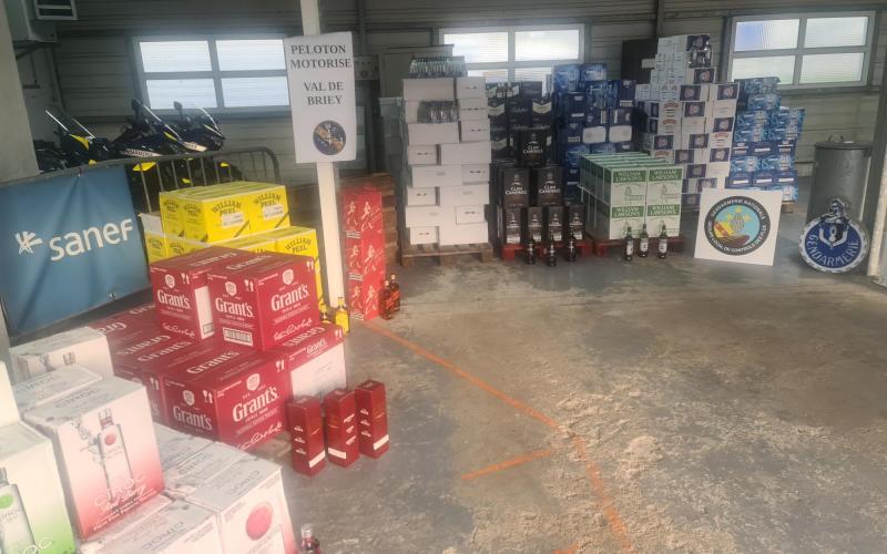 A4 : un homme arrêté avec plus de 3000 L d'alcool dans son utilitaire