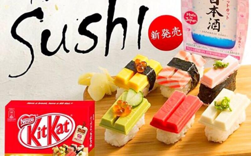 Barres chocolatées aux saveurs japonaises