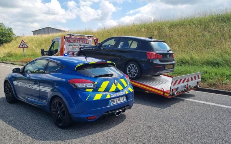 Drogué, sans permis et en excès de vitesse sur l'A4