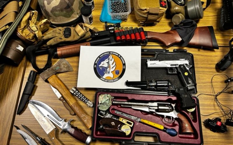 Frouard : un stock d'armes retrouvé chez un individu fragile