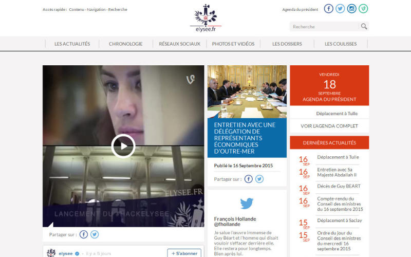 L'Elysée soigne sa communication en vue de 2017