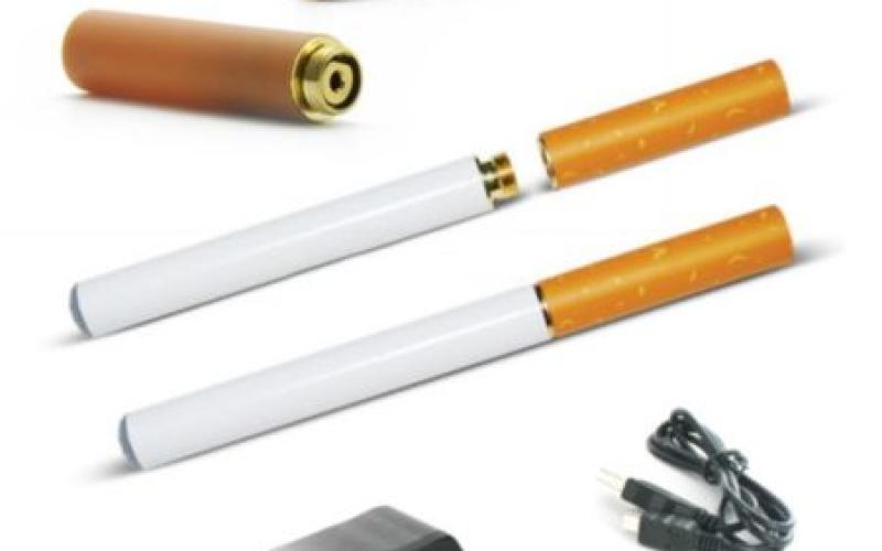 La cigarette électronique sur le grill