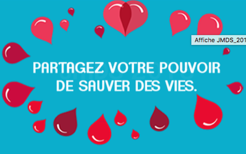 Le 16 juin, c'est la Journée Mondiale pour les Donneurs de Sang ! 