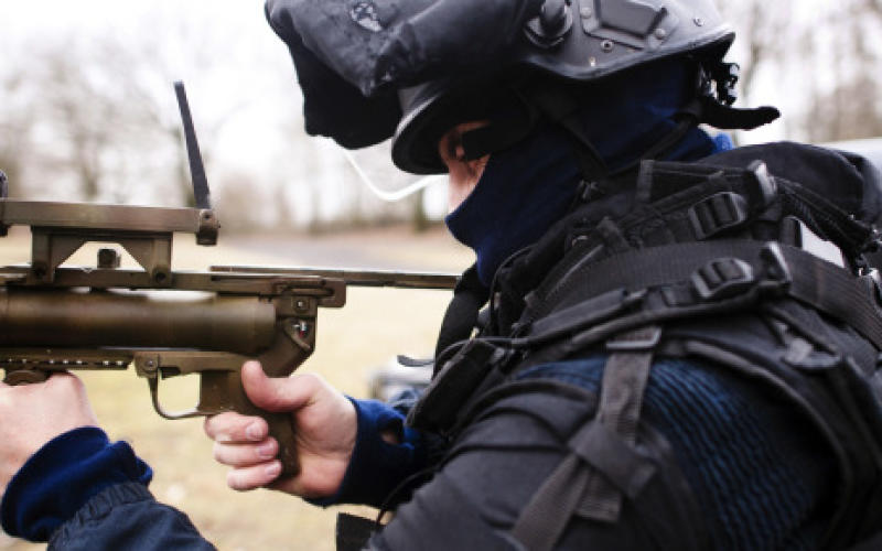 Les athlètes français sous bonne escorte