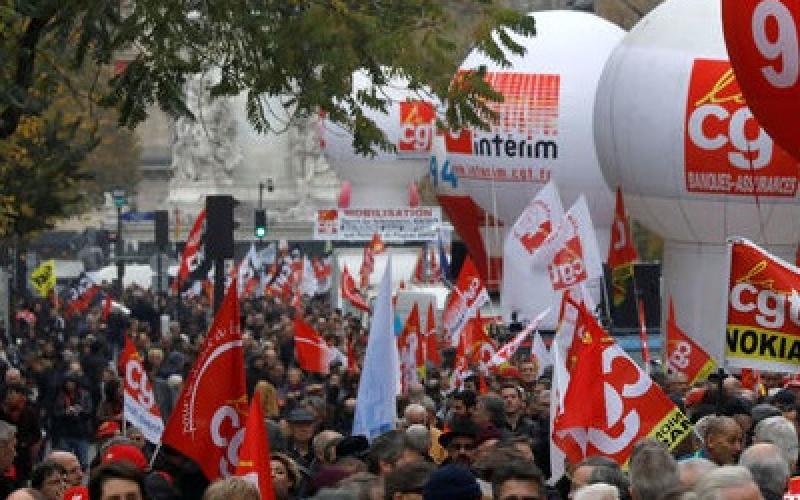 Manifestation à Metz aujourd'hui en marge de la journée nationale de grève