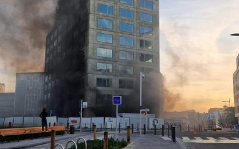 Metz : incendie sur le chantier de l'hôtel Starck