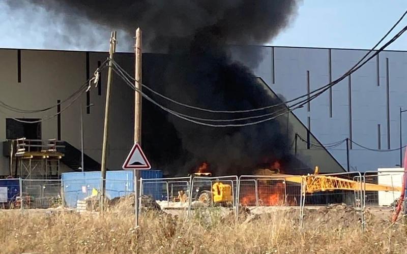 Metz : une grue explose dans le quartier Muse