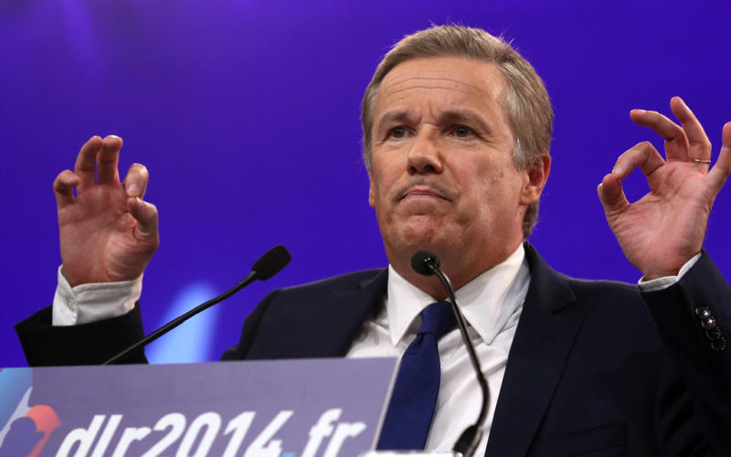 Nicolas Dupont-Aignan annonce sa candiature à la présidentielle de 2017