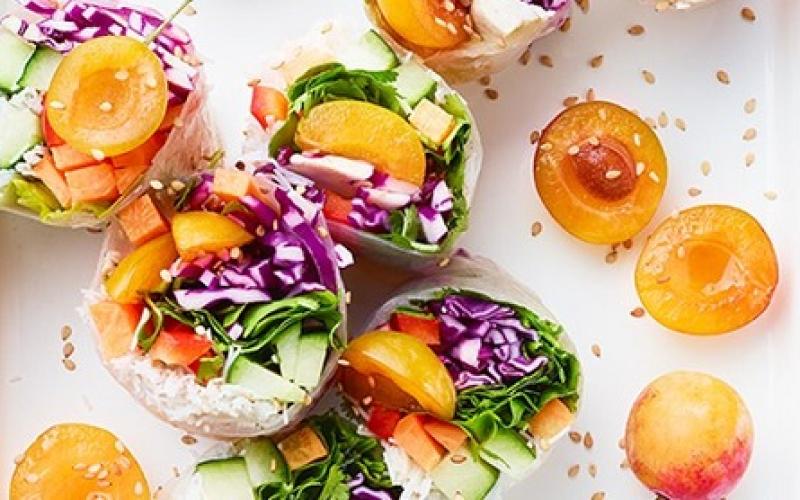 Recette de l'été made in Lorraine :  les rouleaux frais aux mirabelles !