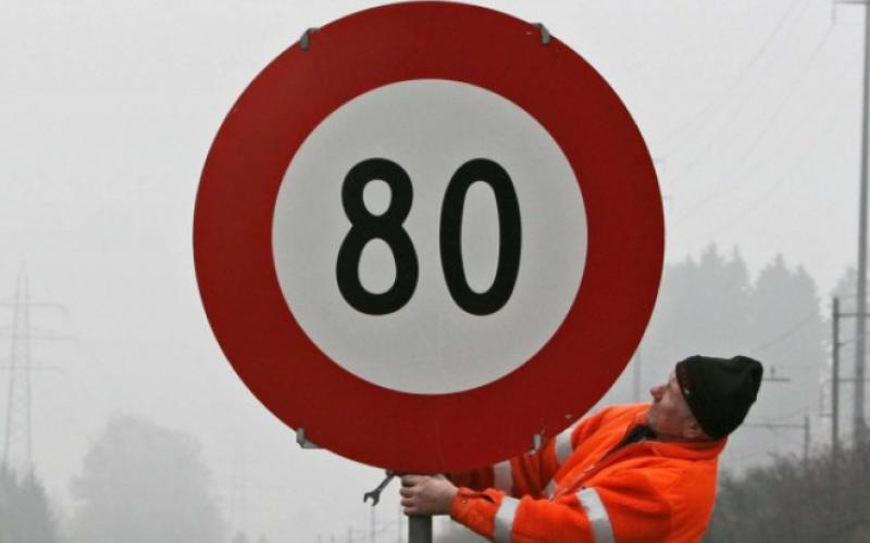 Routes à 80km/h : premiers tests début 2015