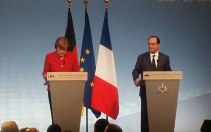 Sommet Franco - Allemand : retrouvez l'intégralité du discours de François Hollande