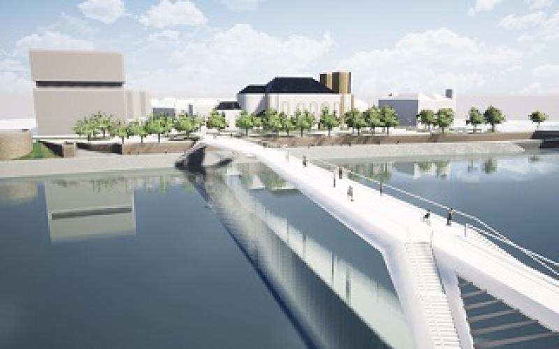 Thionville : lancement des travaux de la passerelle piétonne