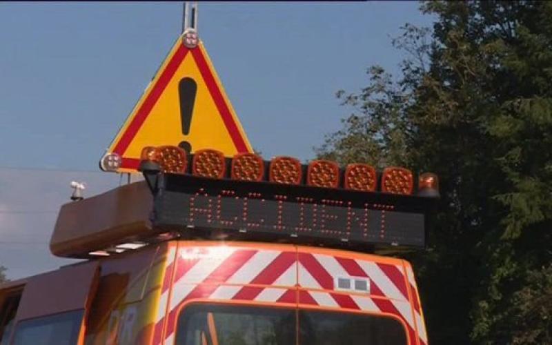 Un accident spectaculaire a bloqué le retour des frontaliers