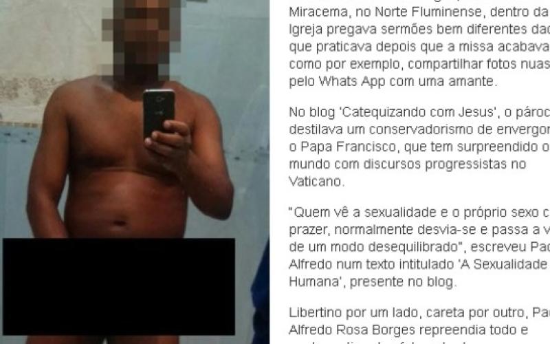 Un curé brésilien fait des selfies tout nu !