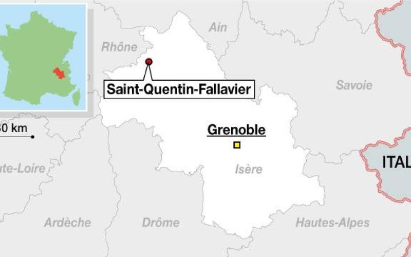 Un mort et plusieurs blessés dans un attentat sur une usine de gaz à Saint-Quentin-Fallavier en Isère