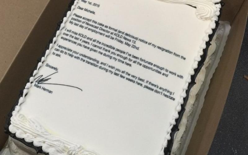 Une démission originale