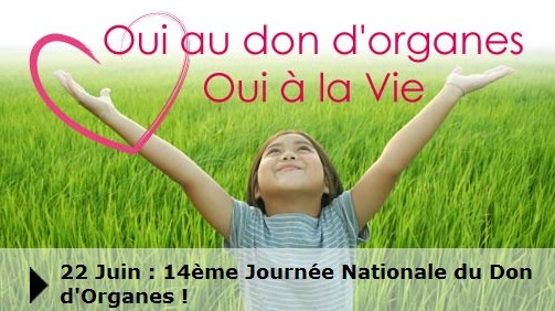22 juin : Journée nationale du don d'organes