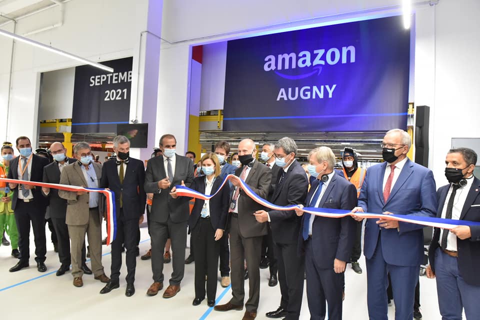 Augny : le site d'Amazon inauguré