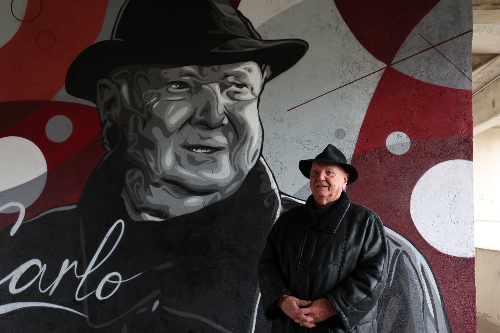 Carlo Molinari sur les tribunes du FC Metz