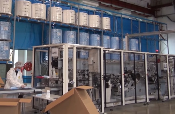 Des masques chirurgicaux 2R, sur l’ancien site des Soufflantes à Longlaville 