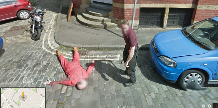 Drôle de surprise sur Google Street View