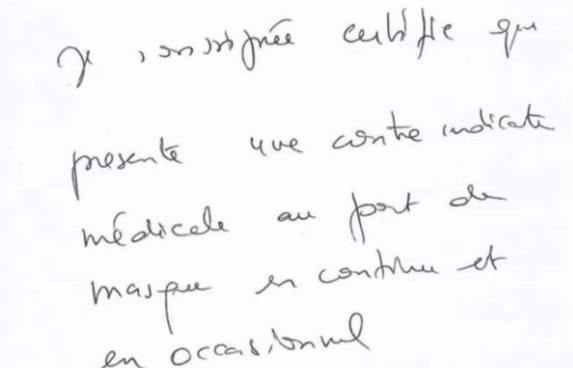 Grand-Est : de faux certificats médicaux contre le port du masque