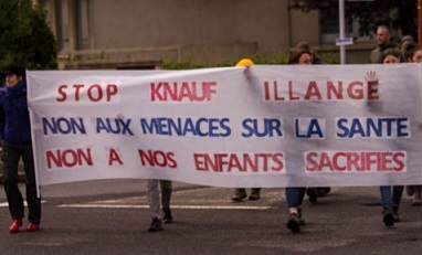Illange : manifestation des anti-Knauf ce matin