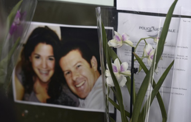 Inhumation du couple de policiers abattus à Magnanville