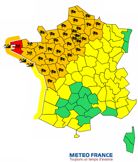 Intempéries : 36 départements placés en vigilance orange