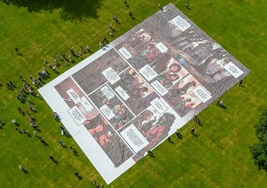 La plus grande planche de BD au monde se trouve à Volkrange !