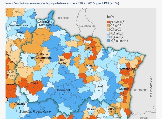 La région Grand-Est reste peu attractive mais prend des habitants