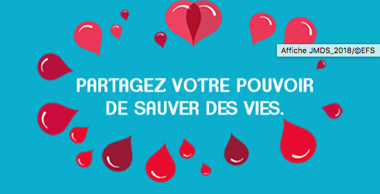 Le 16 juin, c'est la Journée Mondiale pour les Donneurs de Sang ! 
