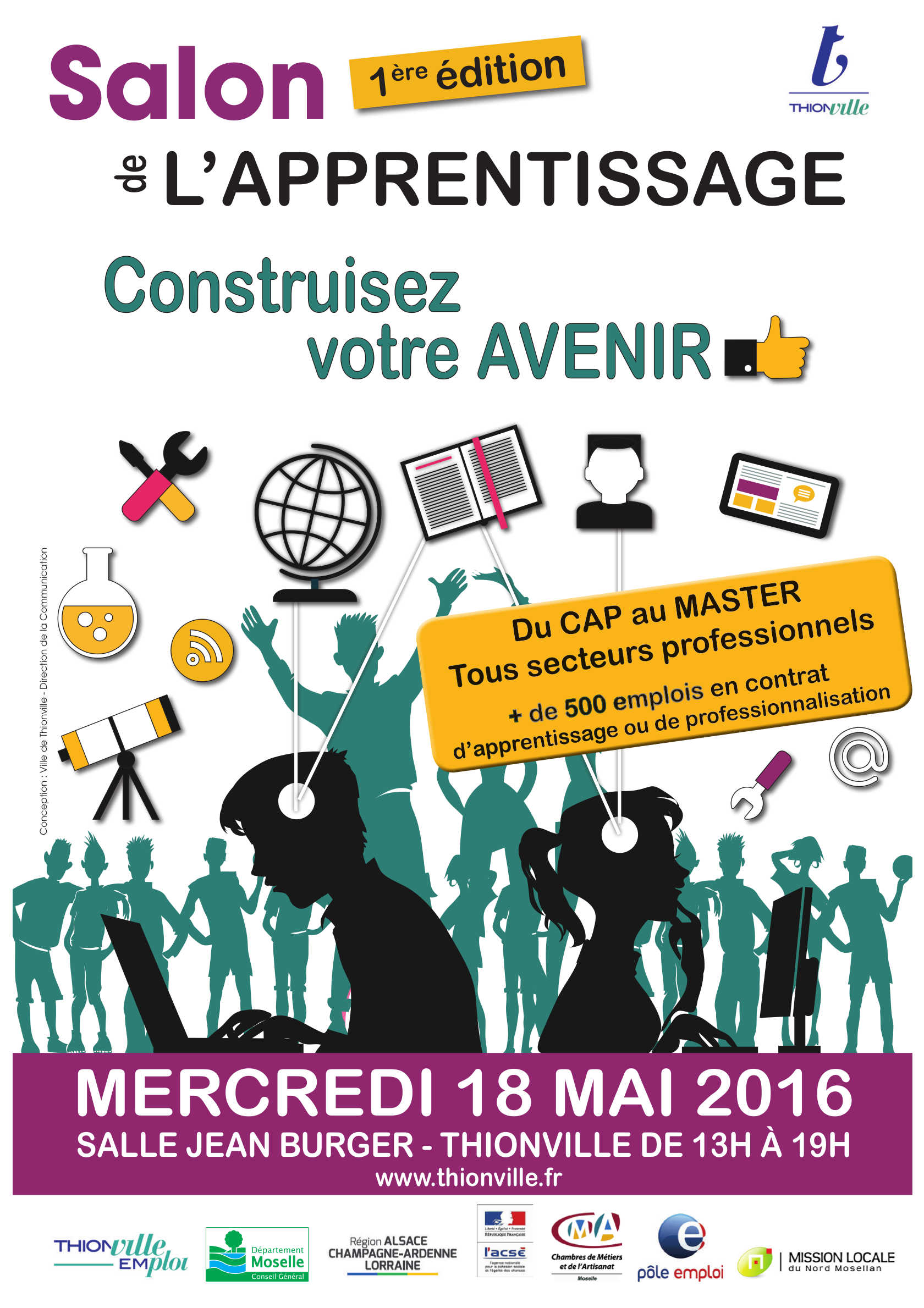 Le 18 mai à Thionville : 1ère édition du Salon de l'Apprentissage, 500 offres à pourvoir !