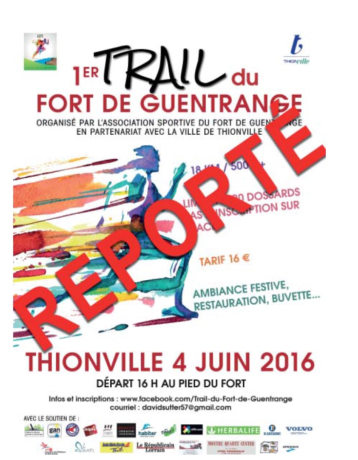 Le Trail de Guentrange est reporté en raison des conditions météorologiques