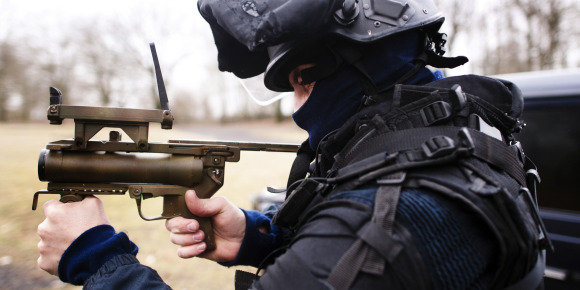 Les athlètes français sous bonne escorte