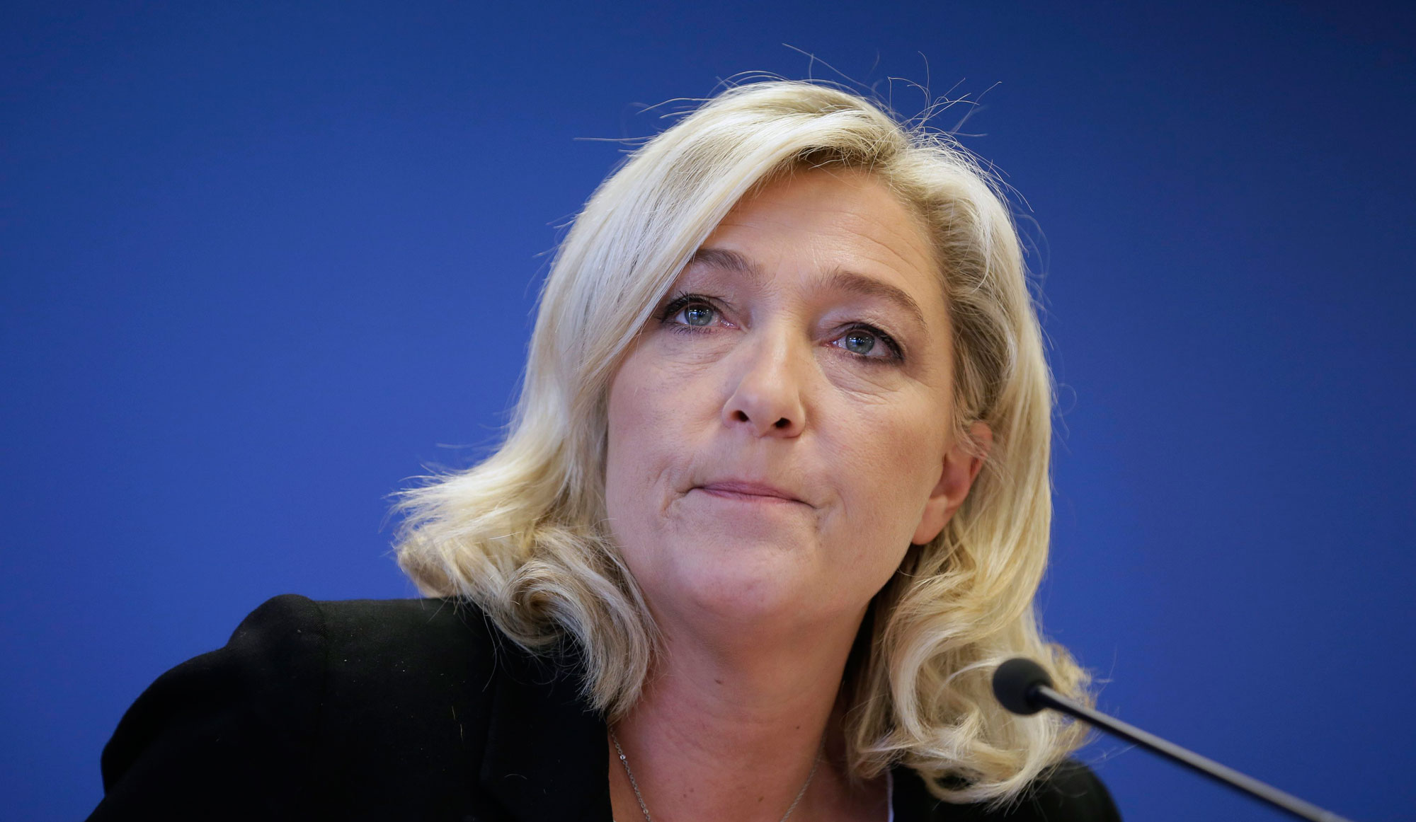 Marine Le Pen, candidate à la présidentielle