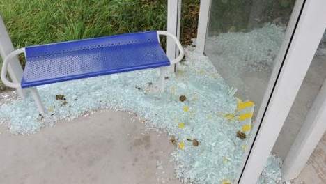 Metz : en attendant le bus, des mineurs tuent le temps en dégradant l'abribus