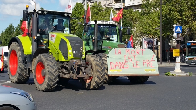 Metz : Les agriculteurs mosellans dans la rue avant Noël