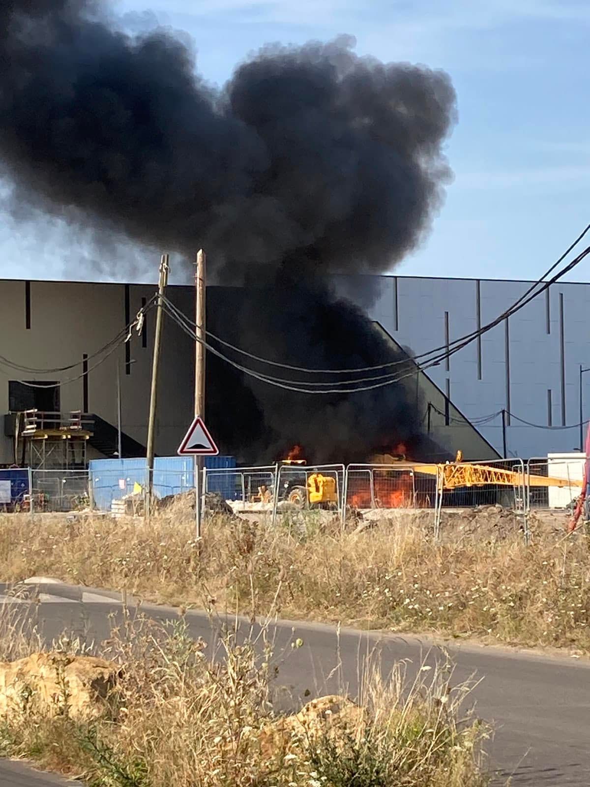 Metz : une grue explose dans le quartier Muse