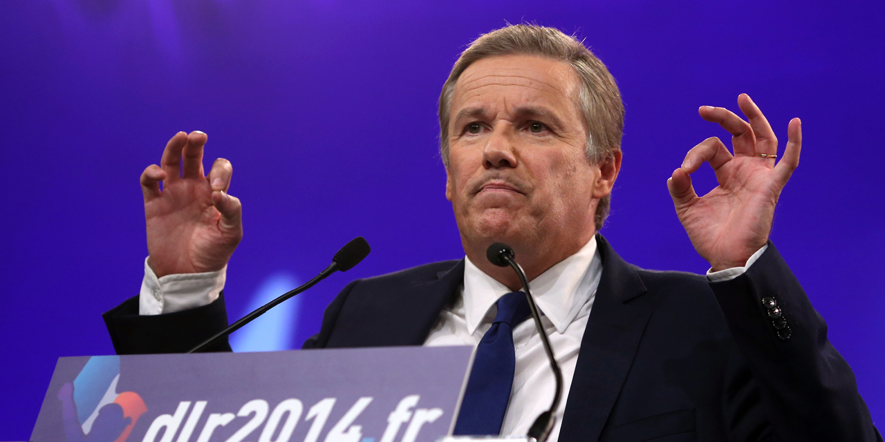 Nicolas Dupont-Aignan annonce sa candiature à la présidentielle de 2017