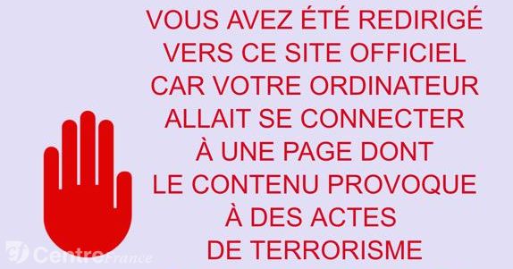 Premiers blocages de sites considérés comme faisant l'apologie du terrorisme