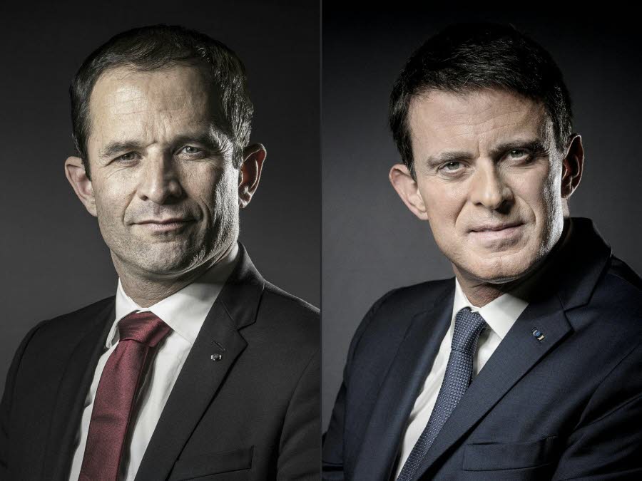 Primaire de Gauche : Benoît Hamon et Manuel Valls s'affrontaient hier soir
