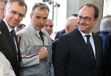 PSA Trémery : Hollande confirme la nouvelle ligne de production et annonce la création d'emplois sur la BA 128