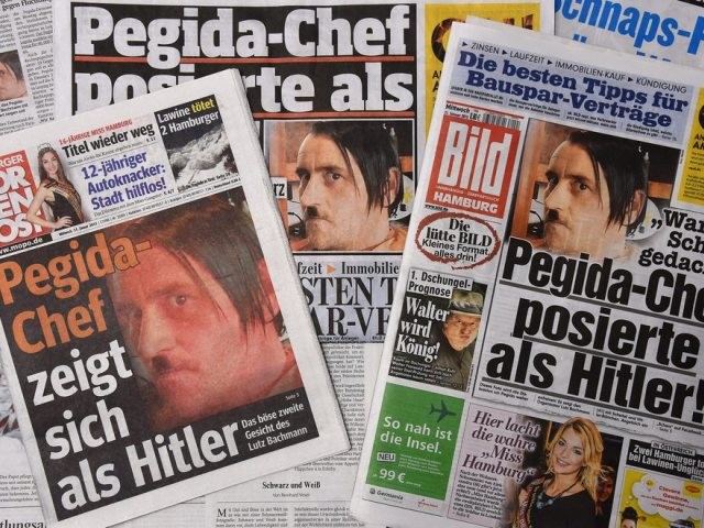 Representé en Hitler dans la presse Allemande, le leader du mouvement Pegida démissionne